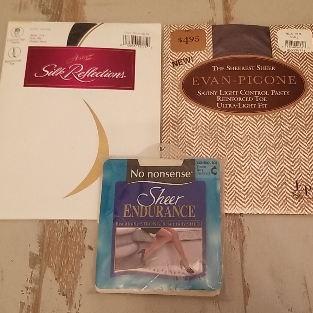 Lot of 3 stockings nylons